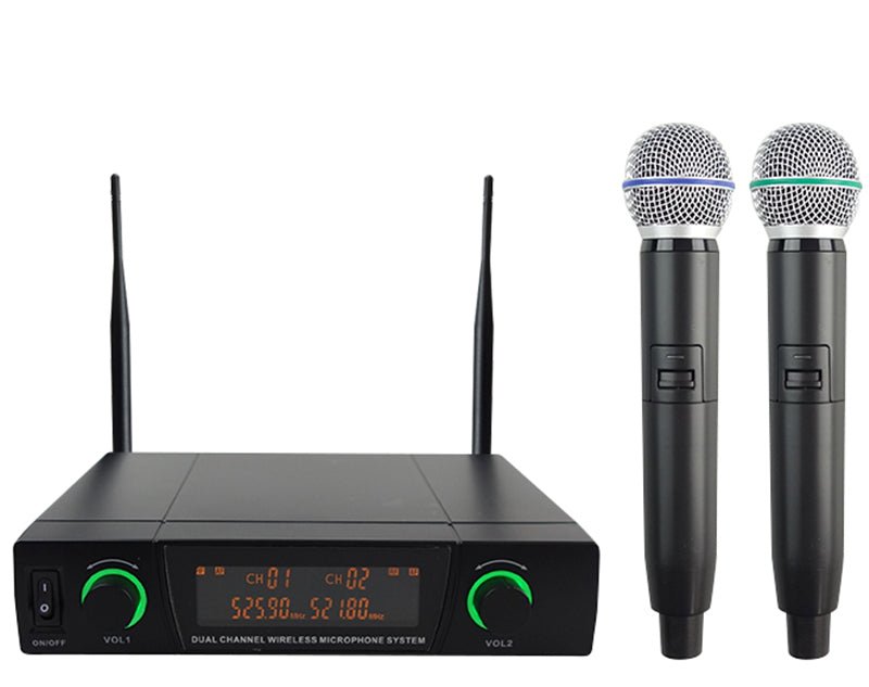 Twin Channel UHF Wireless Microphone System MIC22