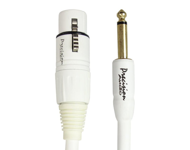 Precision Audio XLR To 1/4" 6.35mm Microphone Glow In The Dark Lead 10m MJACKGLOW10 