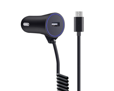 Car Charger with Micro-USB Cable and USB Input CS503 Black