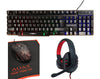 RGB Four Piece Gaming Set Keyboard Mouse Pad Headphones S750 