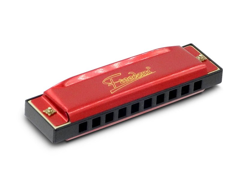 Freedom Harmonica Key of C | 10 Hole MH006 Red