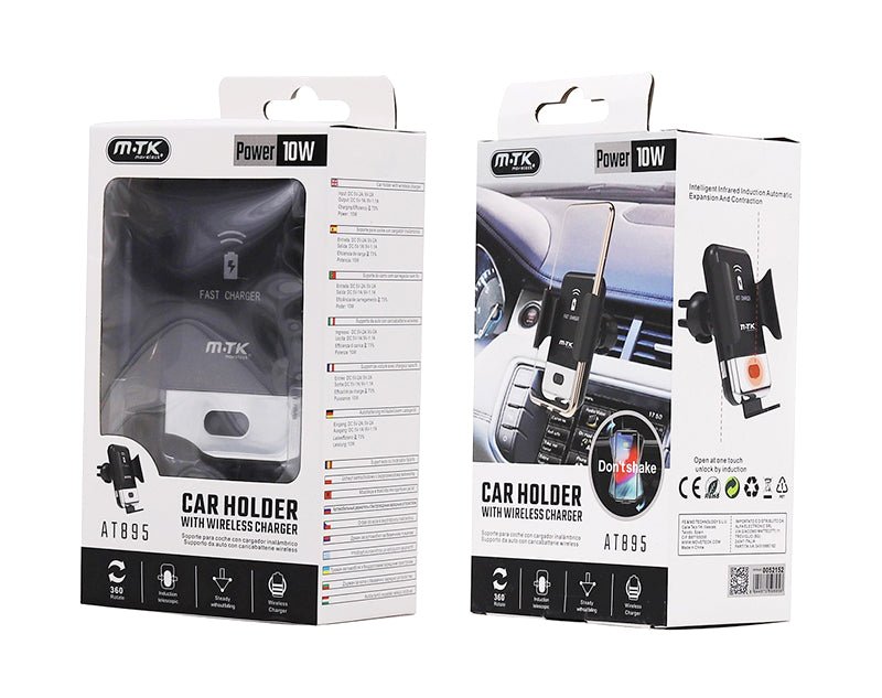 Movetek Car Phone Holder with Qi Wireless Charger 10W 